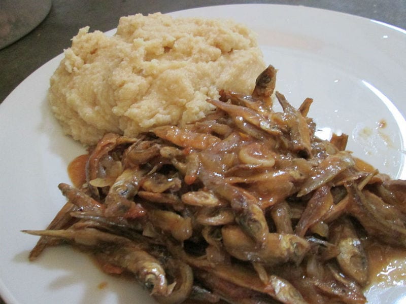 Zimbabwean Stewed Capenta and Sadza recipe