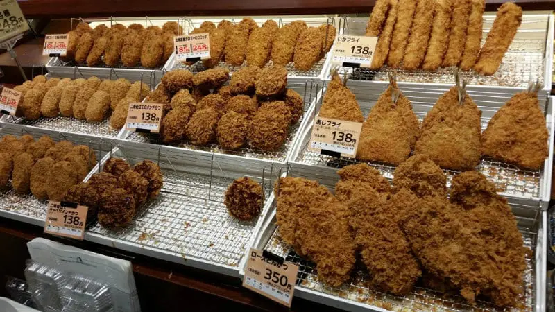 Japanese convenience stores breaded fish