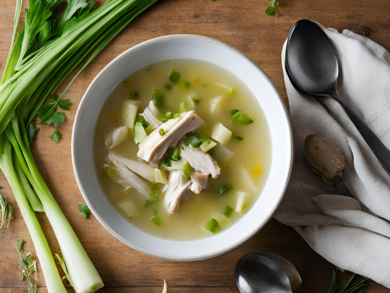 Cock-a-Leekie Soup (Chicken and Leek Soup)