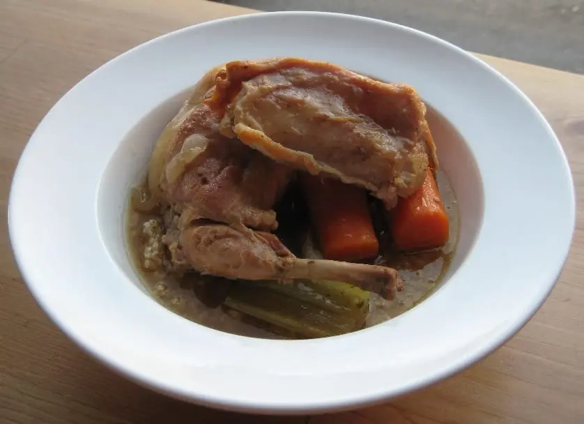 Fenkata is a Maltese rabbit stew