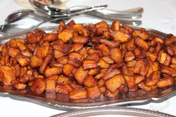 Authentic Ghanaian Kelewele fried plantains
