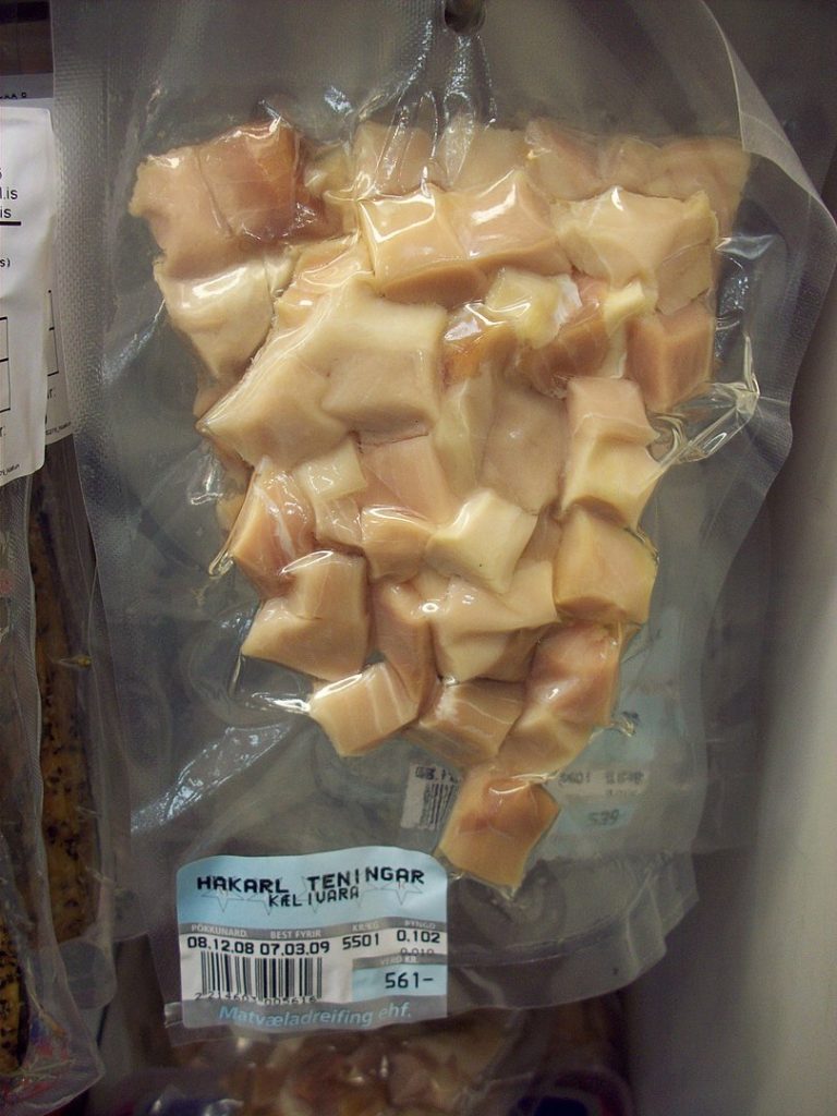 Hakarl vacuum packed