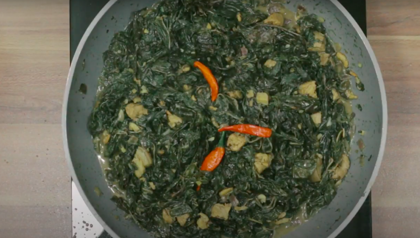 Fijian Rourou Taro Leaf Recipe