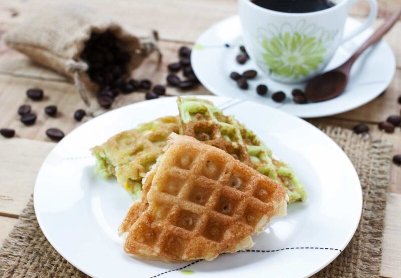 Pandan Waffles