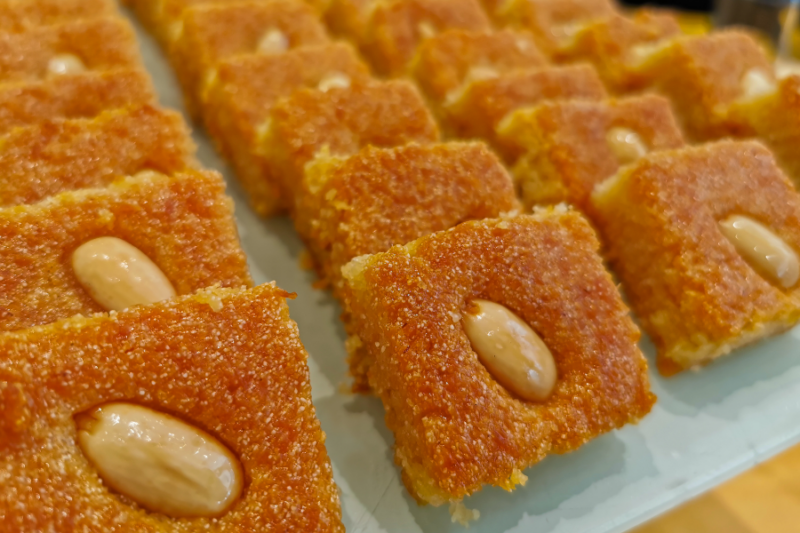 Basbousa (Sweet cake)