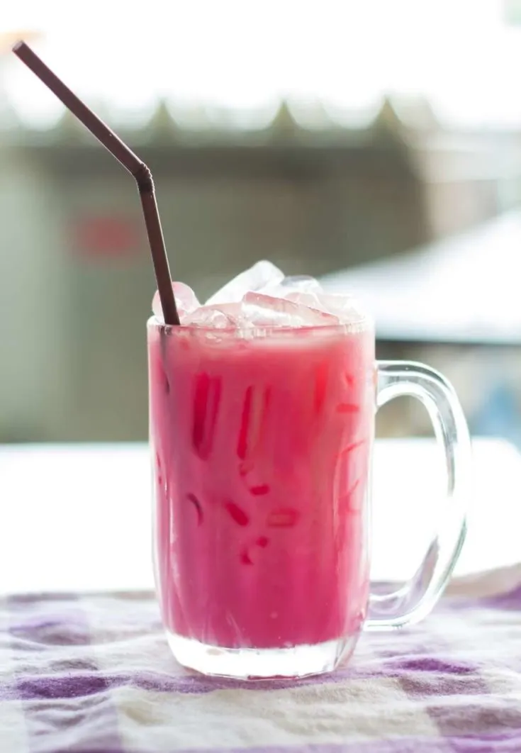 Thai Pink Milk Recipe (Nom Yen) 1