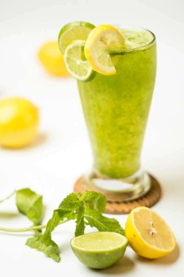 Lemon juice with mint