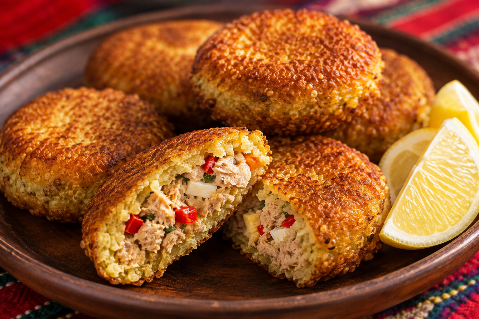 Bolivian Papitas Recipe (Quinoa and Tuna Patties) 1