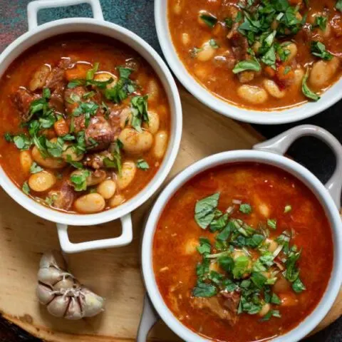 Grah soup in three pots