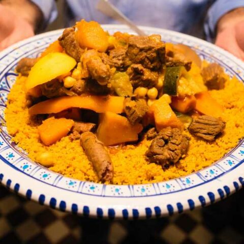 Plate of Tunisian Couscous