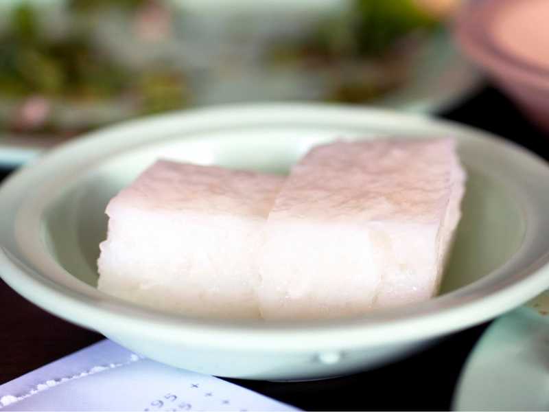 Coconut pudding desert