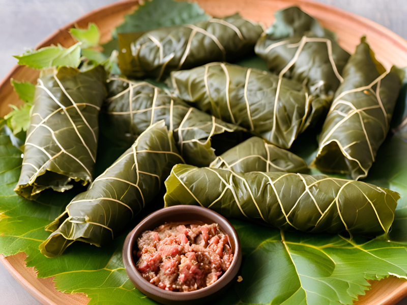 Warak Enab (Stuffed Grape Leaves)