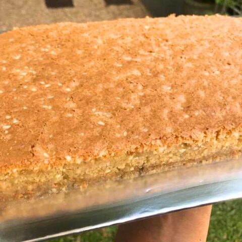 Unsliced love cake