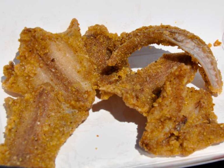 Battered and fried rattlesnake.